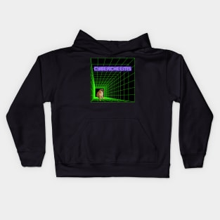 CyberCheems the dog in the cybermatrix Kids Hoodie